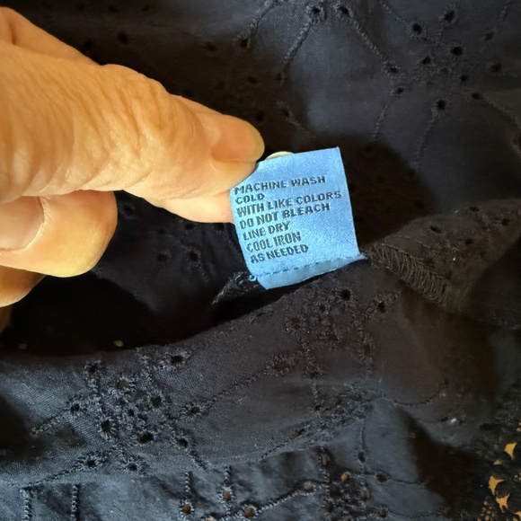 J MCLAUGHLIN FRANCOIS TOP EYELET COTTON BREATHABLE FEMININE BUTTON FRONT CHIC S - Picture 10 of 11